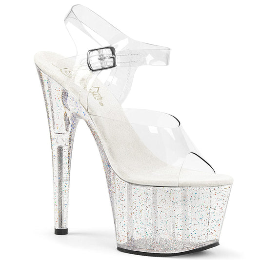 ADORE-708MG Clear/Clear Platform Sandal Pleaser US Size (Women's): 5