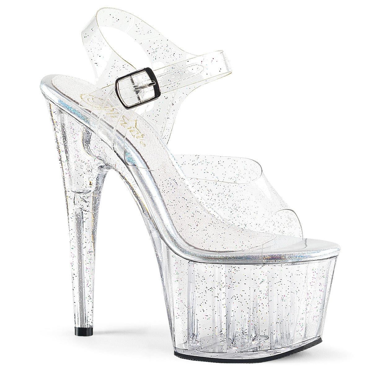 ADORE-708MMG Clear/Clear Platform Sandal Pleaser US Size (Women's): 5