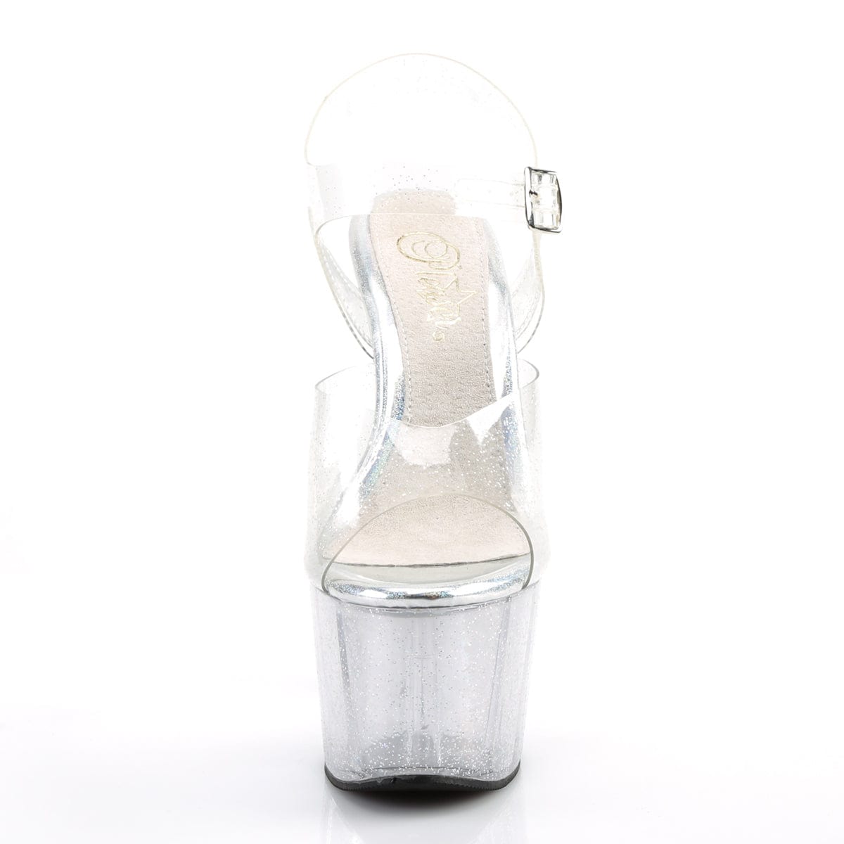 ADORE-708MMG Clear/Clear Platform Sandal Pleaser US Size (Women's): 5