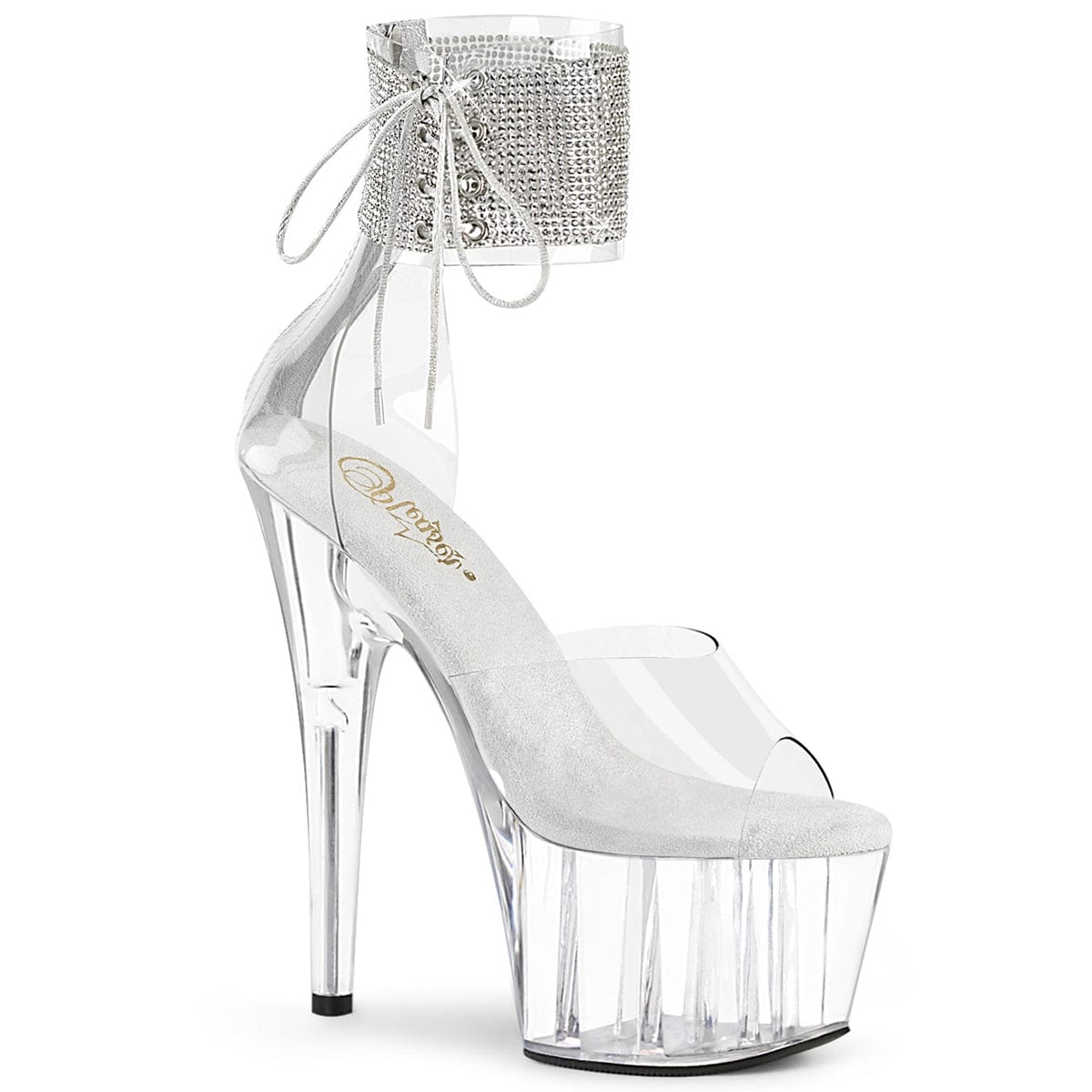 ADORE-724RS Clear/Clear Platform Sandal Pleaser US Size (Women's): 5