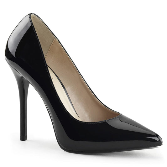 AMUSE-20 Black Patent Pump Pleaser US Size (Women's): 5