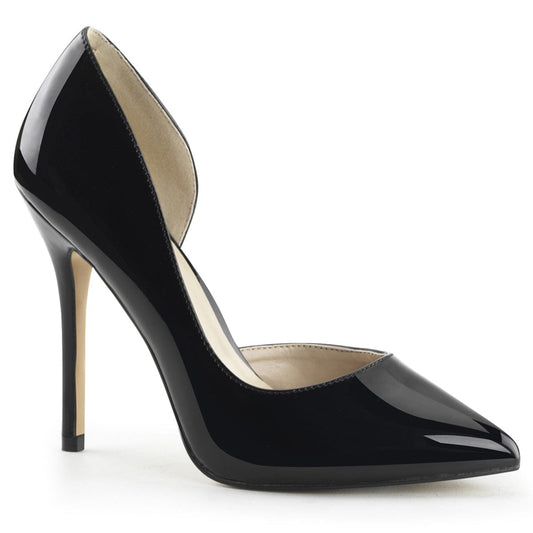 AMUSE-22 Black Patent Pump Pleaser US Size (Women's): 5