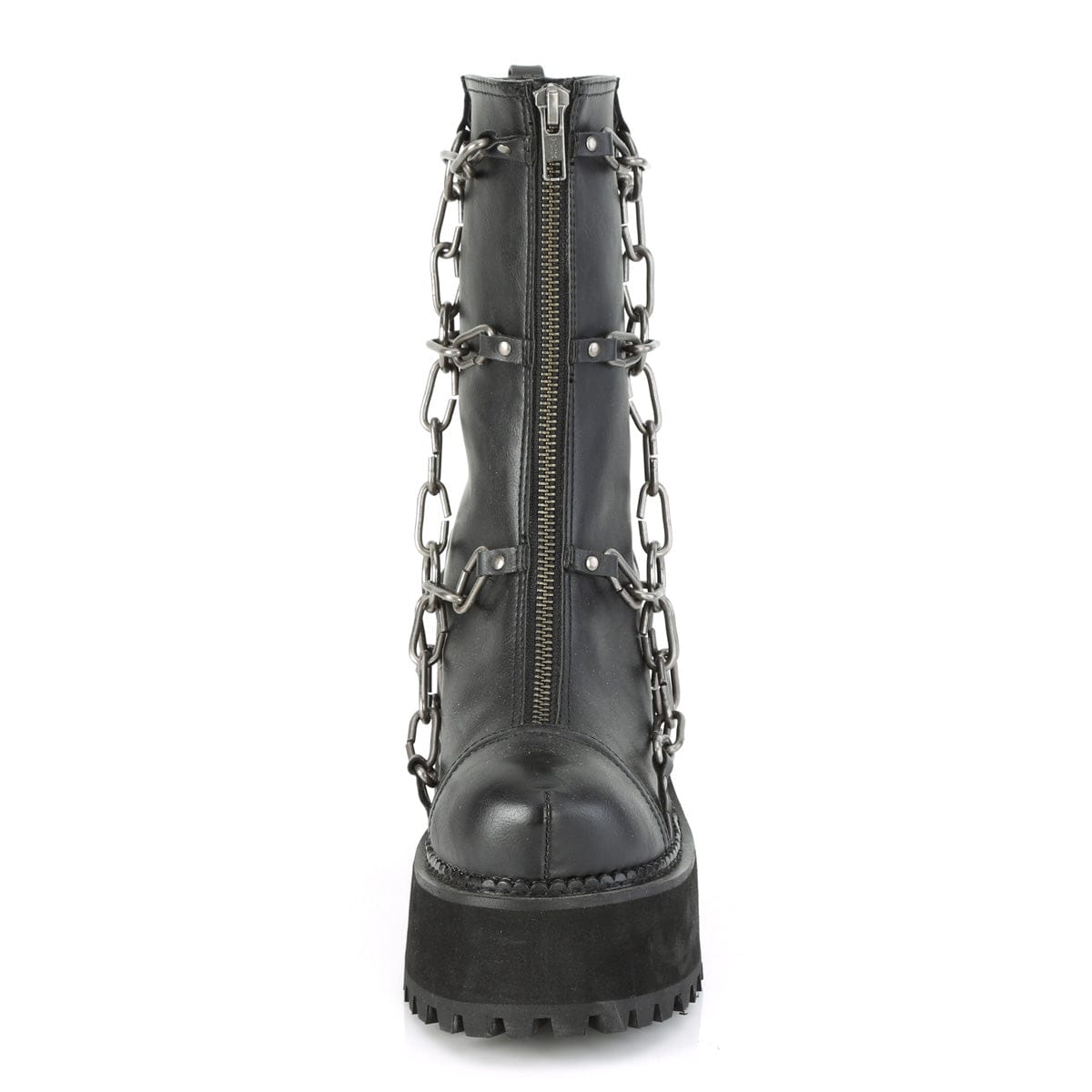 ASSAULT-66 Black Vegan Leather Ankle Boot Demonia US Size (Women's): 6