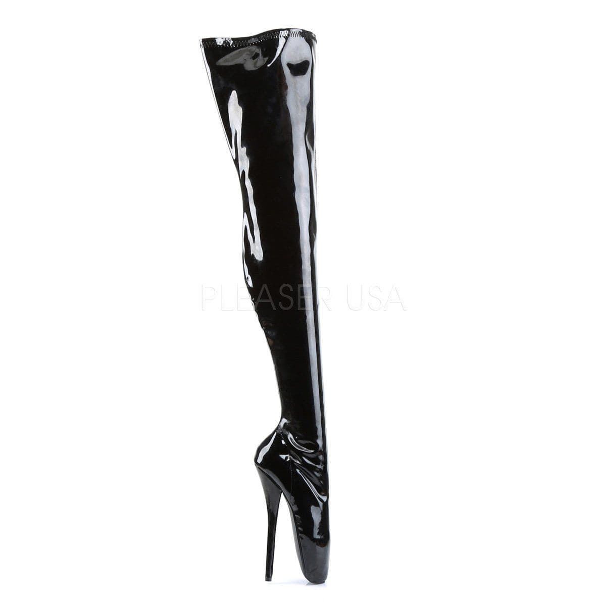 BALLET-2020 Black Patent Knee Boot – SHOE ME