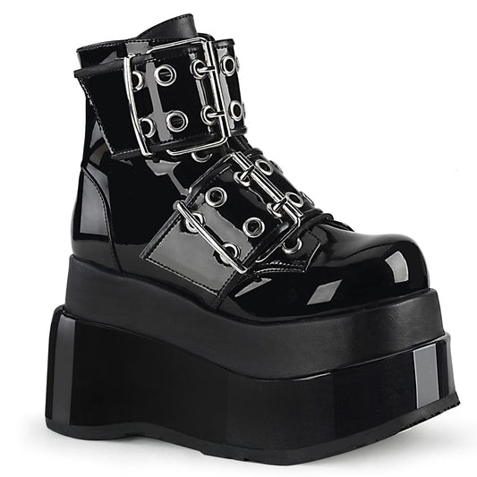 BEAR-104 Black Patent -Vegan Leather Demonia US Size (Women's): 6