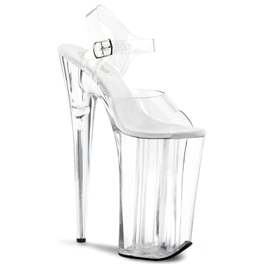 BEYOND-008 Clear/Clear Platform Sandal Pleaser US Size (Women's): 5