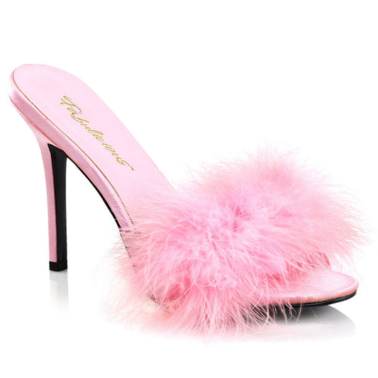 CLASSIQUE-01F Baby Pink Pu-Fur CURRENT Fabulicious US Size (Women's): 5