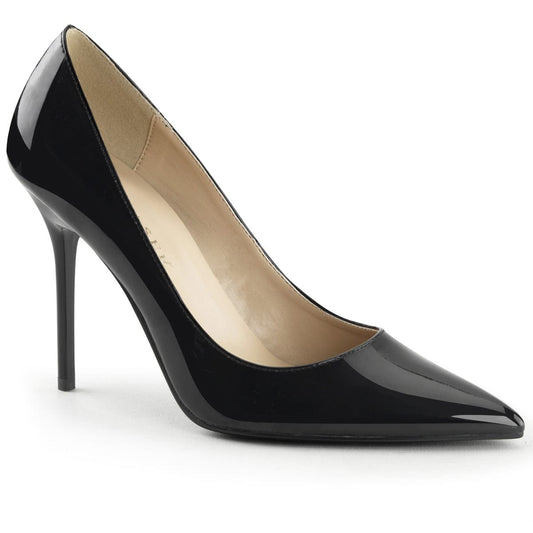 CLASSIQUE-20 Black Patent Pump Pleaser US Size (Women's): 5