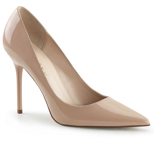 CLASSIQUE-20 Nude Patent Pump Pleaser US Size (Women's): 5