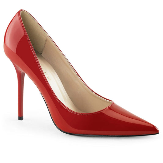 CLASSIQUE-20 Red Patent Pump Pleaser US Size (Women's): 5