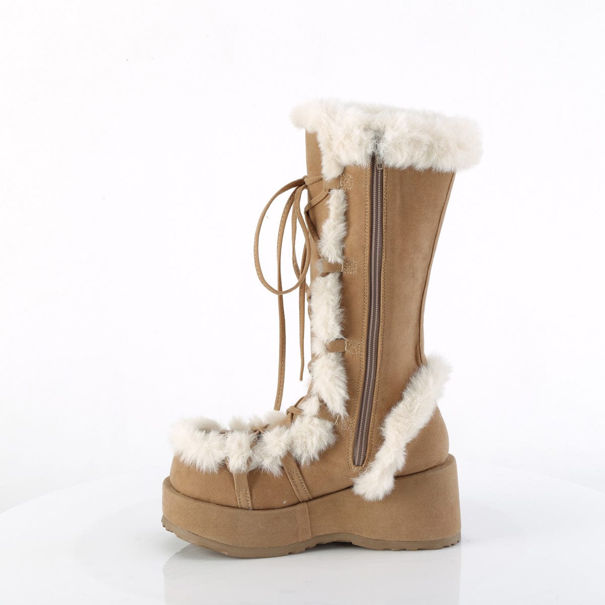 CUBBY-311 Camel Vegan Suede Demonia US Size (Women's): 6