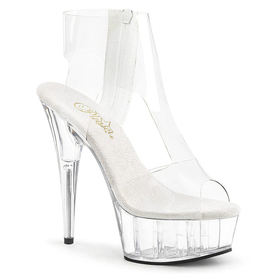 DELIGHT-633 Clear/Clear Platform Sandal Pleaser US Size (Women's): 5