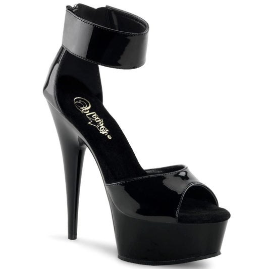 DELIGHT-670-3 Black/Black Platform Sandal Pleaser US Size (Women's): 5