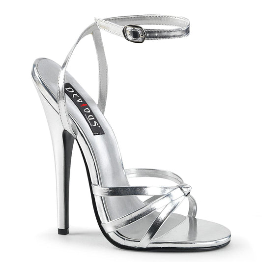 DOMINA-108 Silver Metallic Pu CURRENT Devious US Size (Women's): 5