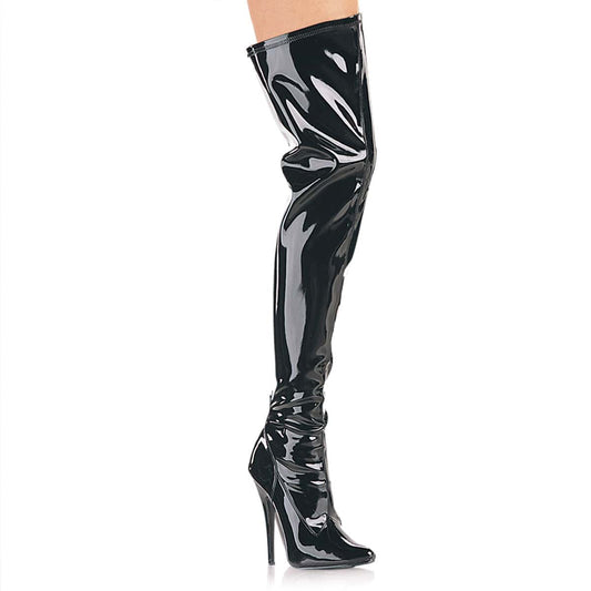 DOMINA-3000 Black Stretch Patent CURRENT Devious US Size (Women's): 6