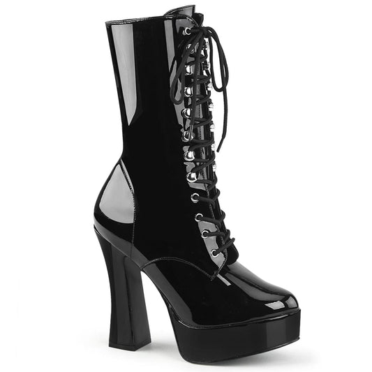 ELECTRA-1020 Black Patent/Black Ankle Boot Pleaser US Size (Women's): 6