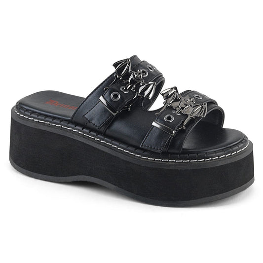 EMILY-100 Black Vegan Leather Demonia US Size (Women's): 6