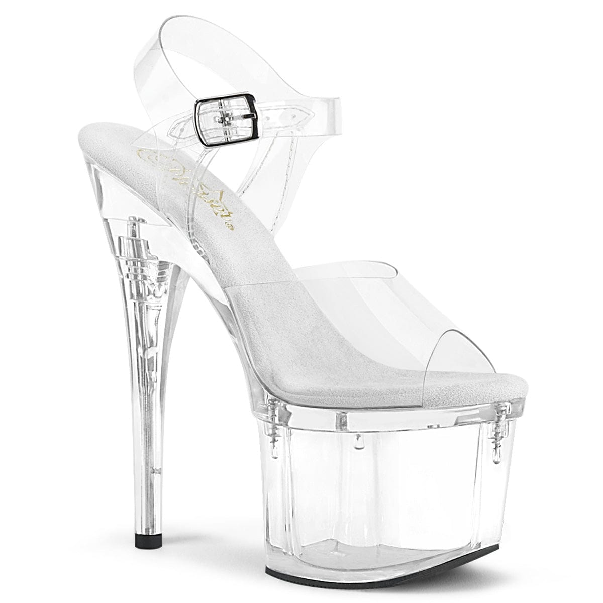 ESTEEM-708 Clear/Clear Platform Sandal Pleaser US Size (Women's): 5