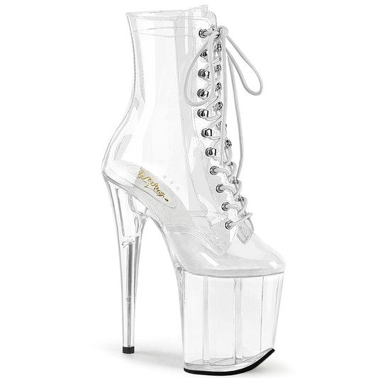 FLAMINGO-1020C Clear/Clear Ankle Boot Pleaser US Size (Women's): 5