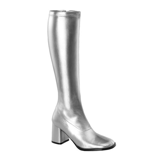 GOGO-300 Silver Metallic Stretch Pu CURRENT Funtasma US Size (Women's): 5