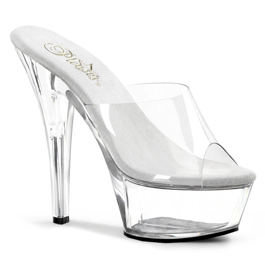 KISS-201 Clear/Clear Platform Sandal Pleaser US Size (Women's): 5