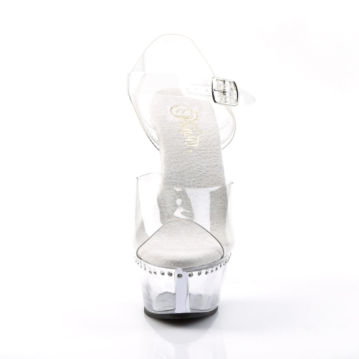 KISS-208LS Clear/Clear Platform Sandal Pleaser US Size (Women's): 5