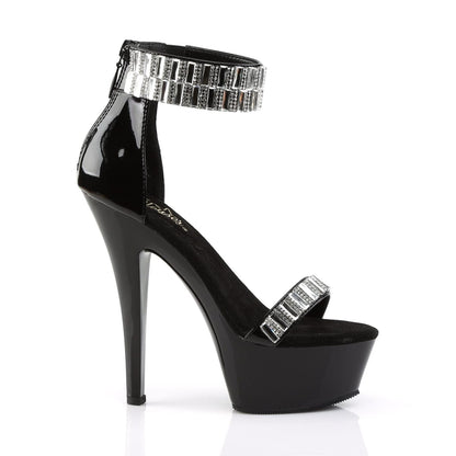 KISS-269RS Black/Black Platform Sandal Pleaser US Size (Women's): 5