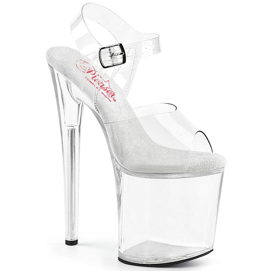 NAUGHTY-808 Clear/Clear Platform Sandal Pleaser US Size (Women's): 5