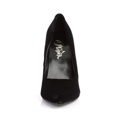 SEDUCE-420 Black Velvet Pump Pleaser US Size (Women's): 5