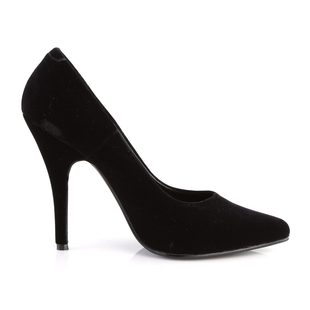 SEDUCE-420 Black Velvet Pump Pleaser US Size (Women's): 5