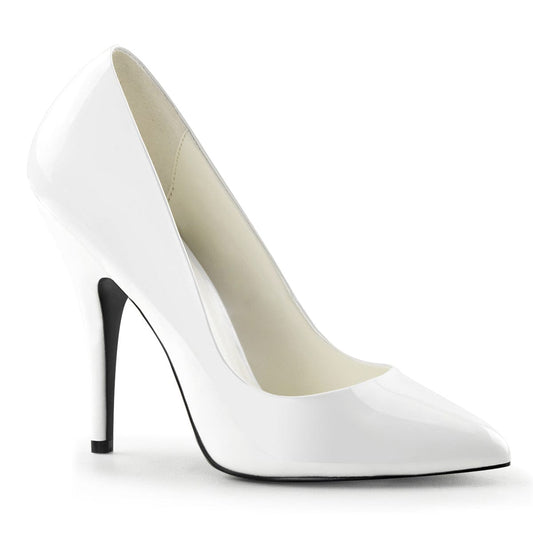 SEDUCE-420 White Patent Pump Pleaser US Size (Women's): 5