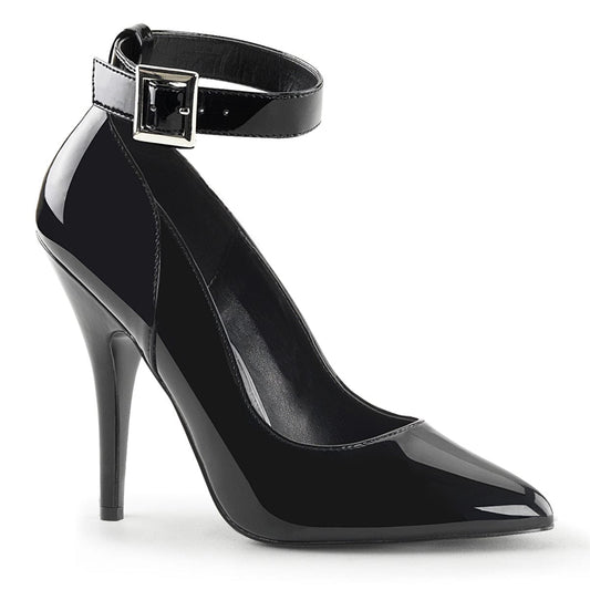 SEDUCE-431 Black Patent Pump Pleaser US Size (Women's): 5