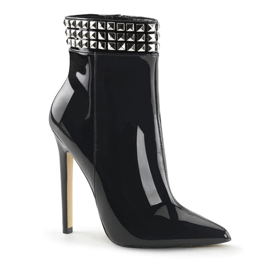 SEXY-1006 Black Patent Ankle Boot Pleaser US Size (Women's): 5