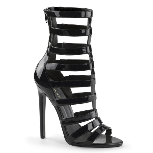 SEXY-52 Black Patent Sandal Pleaser US Size (Women's): 5