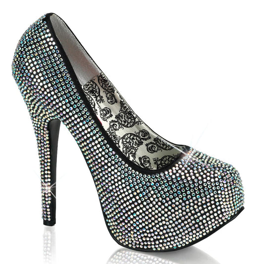 TEEZE-06R Iridescent Rhinestones CURRENT Bordello US Size (Women's): 6