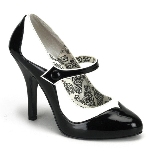 TEMPT-07 Black-White Pu SALE Bordello US Size (Women's): 6