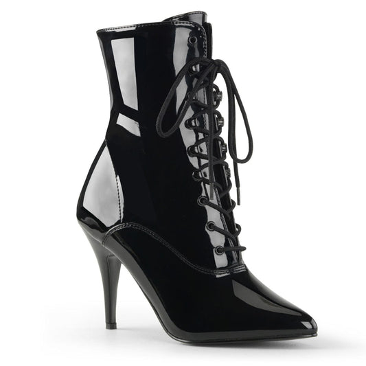 VANITY-1020 Black Patent Ankle Boot Pleaser US Size (Women's): 6