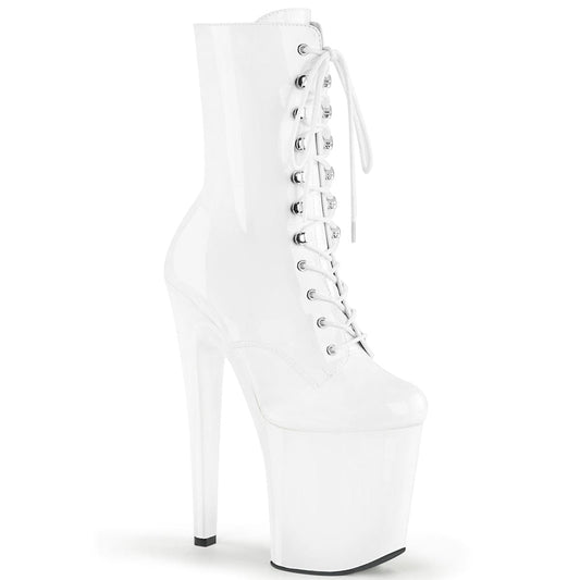 XTREME-1020 White Patent/White Ankle Boot Pleaser US Size (Women's): 5