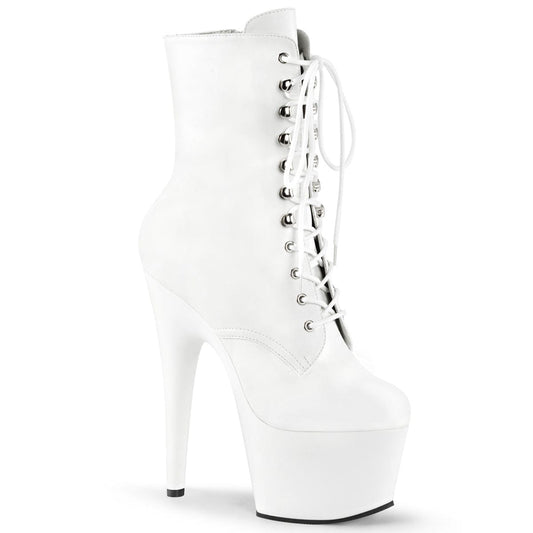 ADORE-1020 White Faux Leather/White Matte Pleaser US Size (Women's): 5