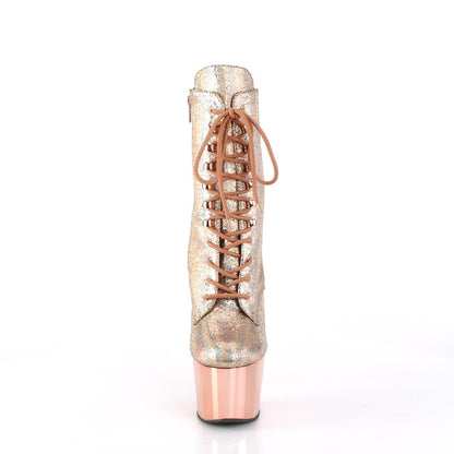 ADORE-1020HM Rose Gold Hologram Metallic Pu/Rose Gold Chrome Pleaser US Size (Women's): 5