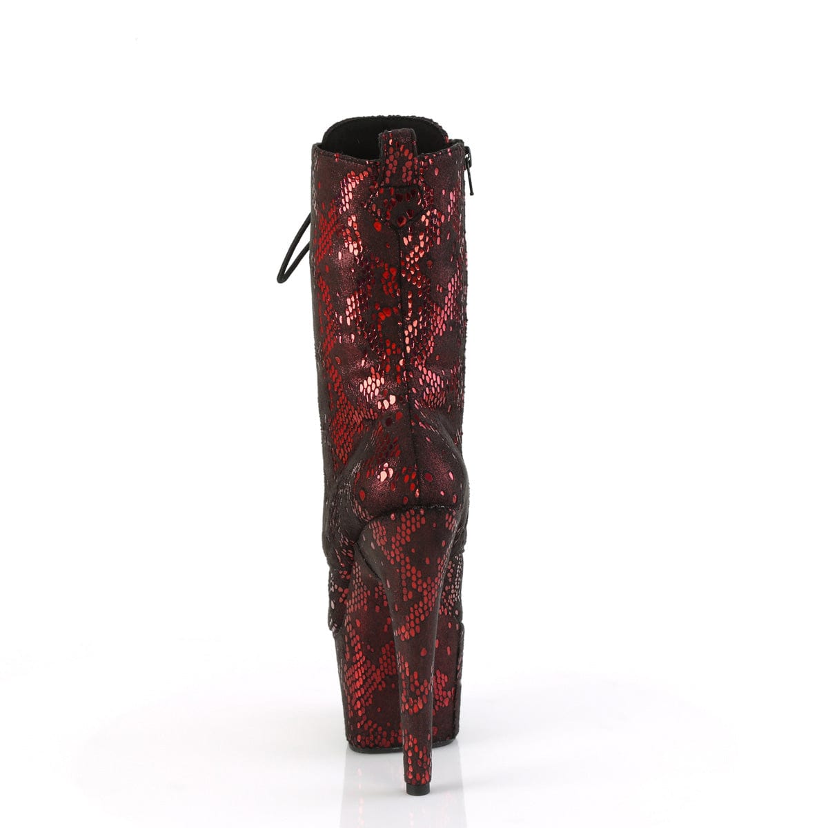 ADORE-1040S Platform Red Metallic Snake Print Fabric/M Pleaser US Size (Women's): 5