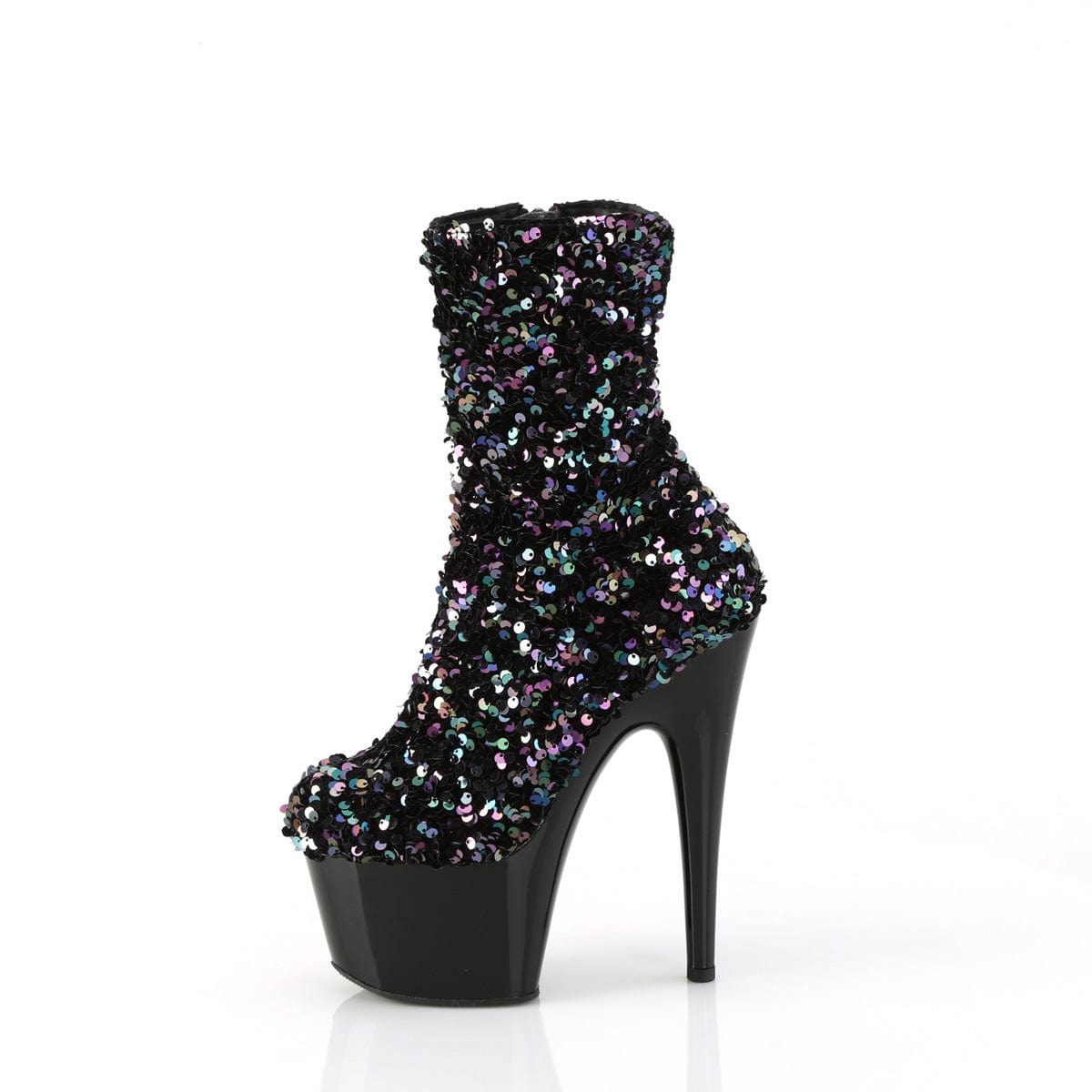 ADORE-1042SQ Black Multi Sequins/Black Pleaser US Size (Women's): 5