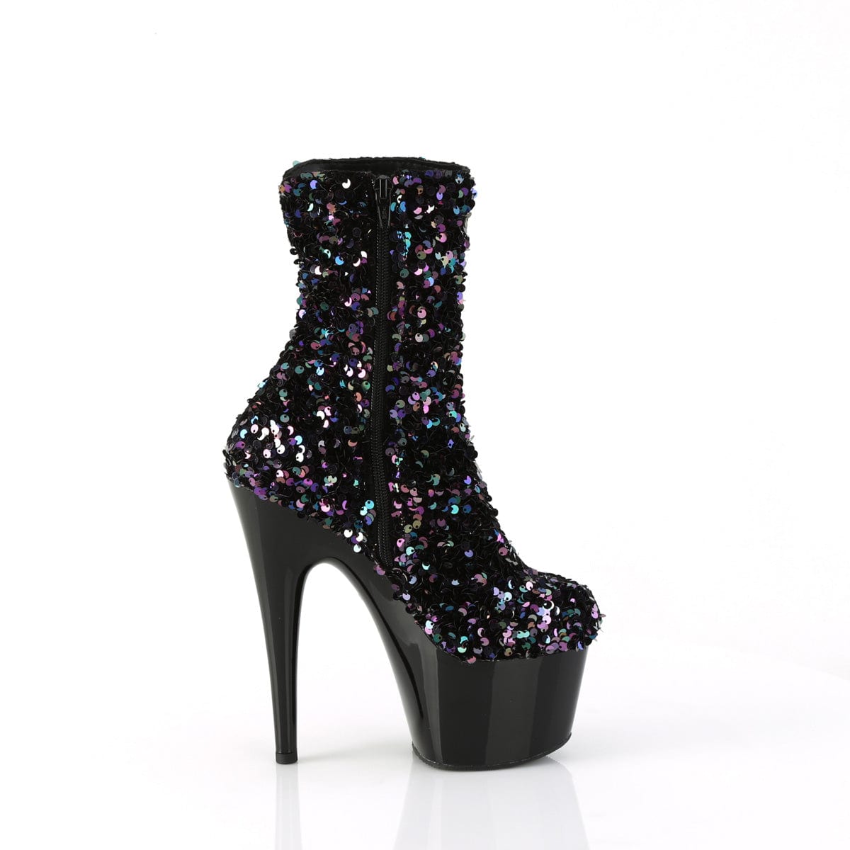 ADORE-1042SQ Black Multi Sequins/Black Pleaser US Size (Women's): 5