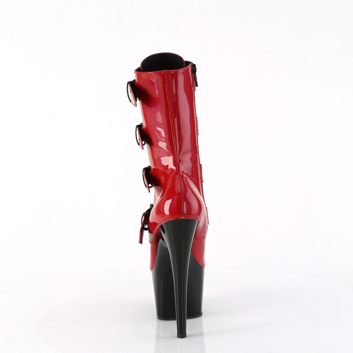 ADORE-1046TT Red Hologram Patent/Black Pleaser US Size (Women's): 5