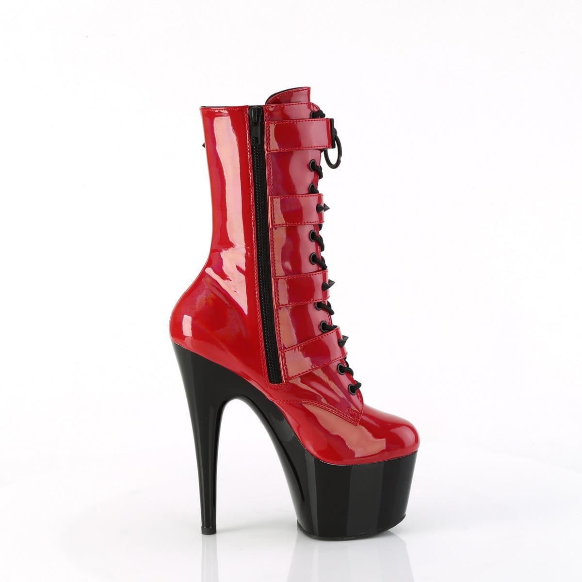 ADORE-1046TT Red Hologram Patent/Black Pleaser US Size (Women's): 5