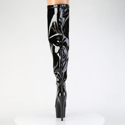 ADORE-3000WCF Black Stretch Patent/Black Pleaser US Size (Women's): 7