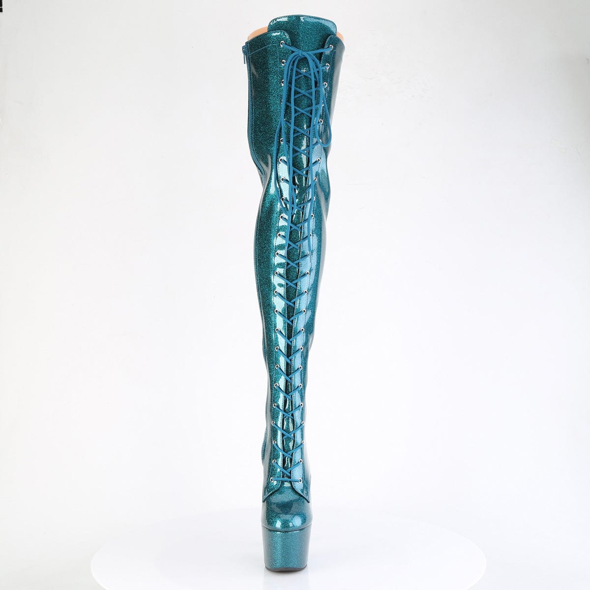 ADORE-3020GP Teal Glitter Patent/M Pleaser US Size (Women's): 5