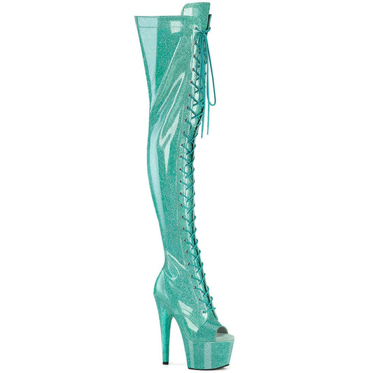 ADORE-3021GP Aqua Glitter Patent/M Pleaser US Size (Women's): 5