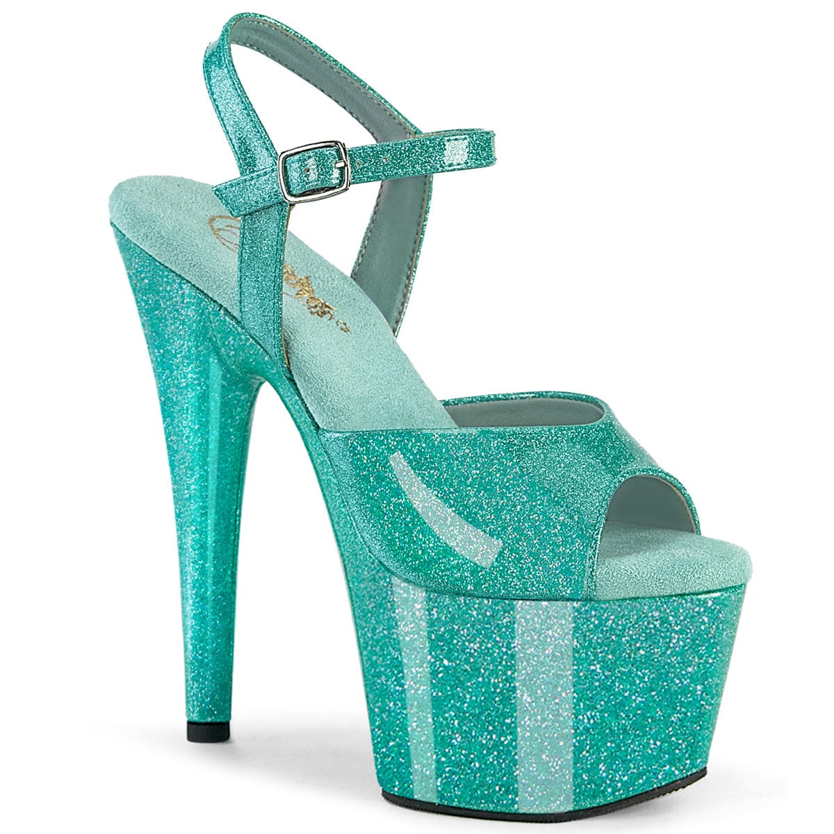 ADORE-709GP Aqua Glitter Patent/M Pleaser US Size (Women's): 5