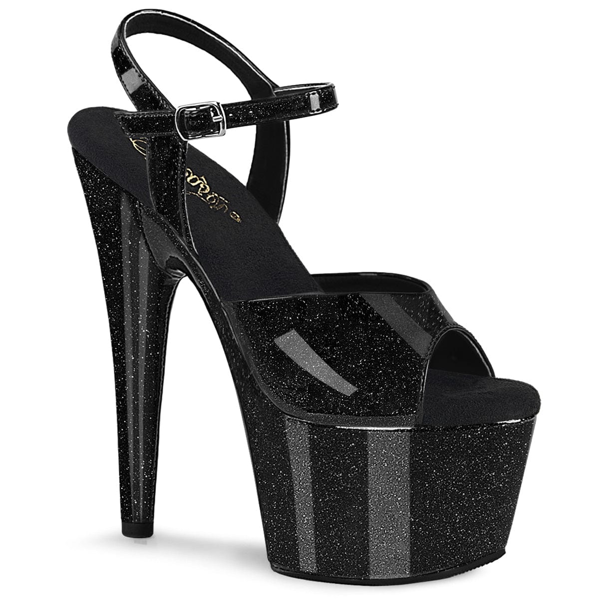 ADORE-709GP Black Glitter Patent/M Pleaser US Size (Women's): 5